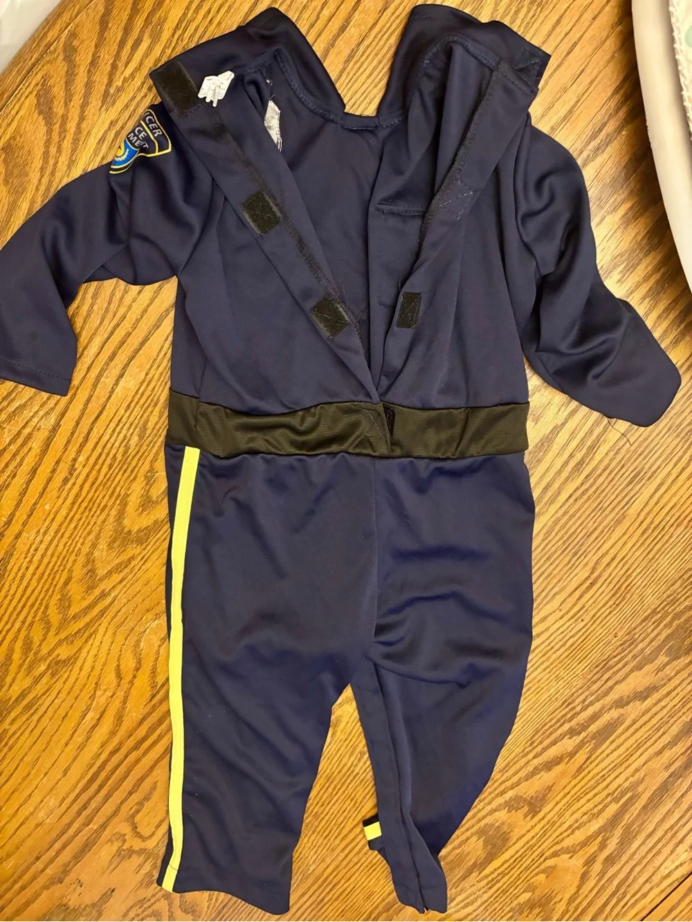 Spirit Kids Navy Police Officer Costume with Gold Accents